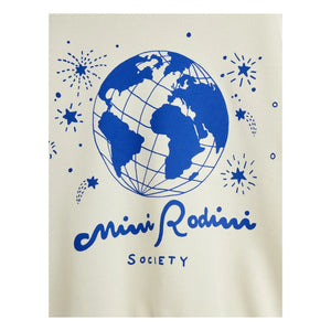Mini Rodini - Sweat Society Algodón orgánico | Crudo