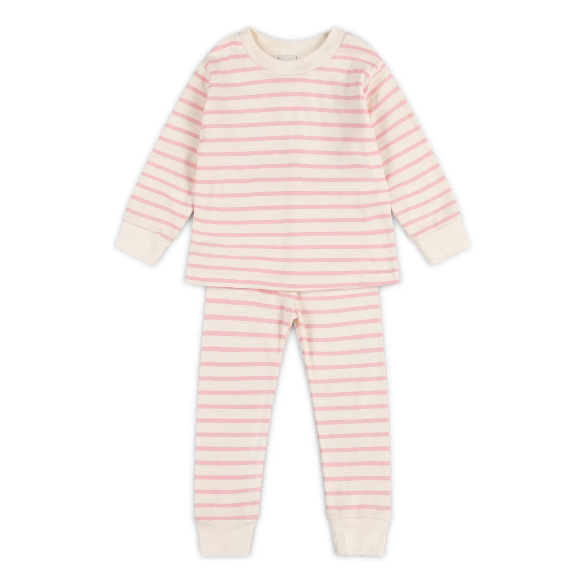 Sleepy Doe - Pijama de rayas de algodón orgánico | Rosa