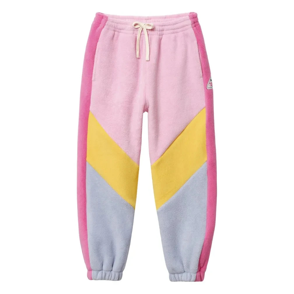 Goldie + Ace - Jogger de Forro Polar Color Block | Rosa