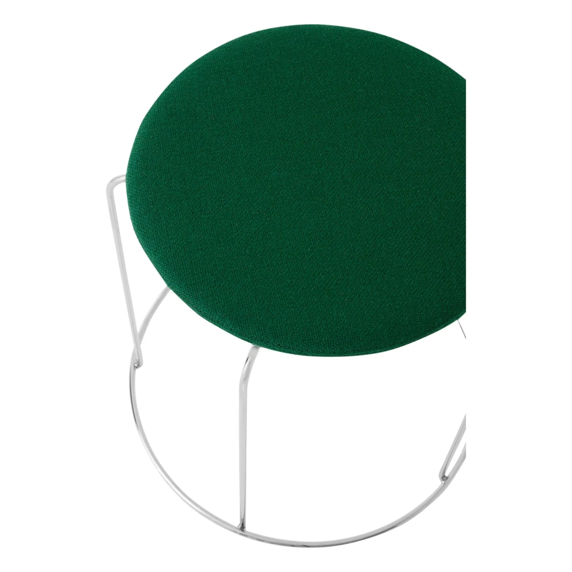 & Tradición - Asiento para taburete VP11 de Verner Panton | Verde esmeralda