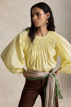 Blusa de algodón para mujer Polo Ralph Lauren
