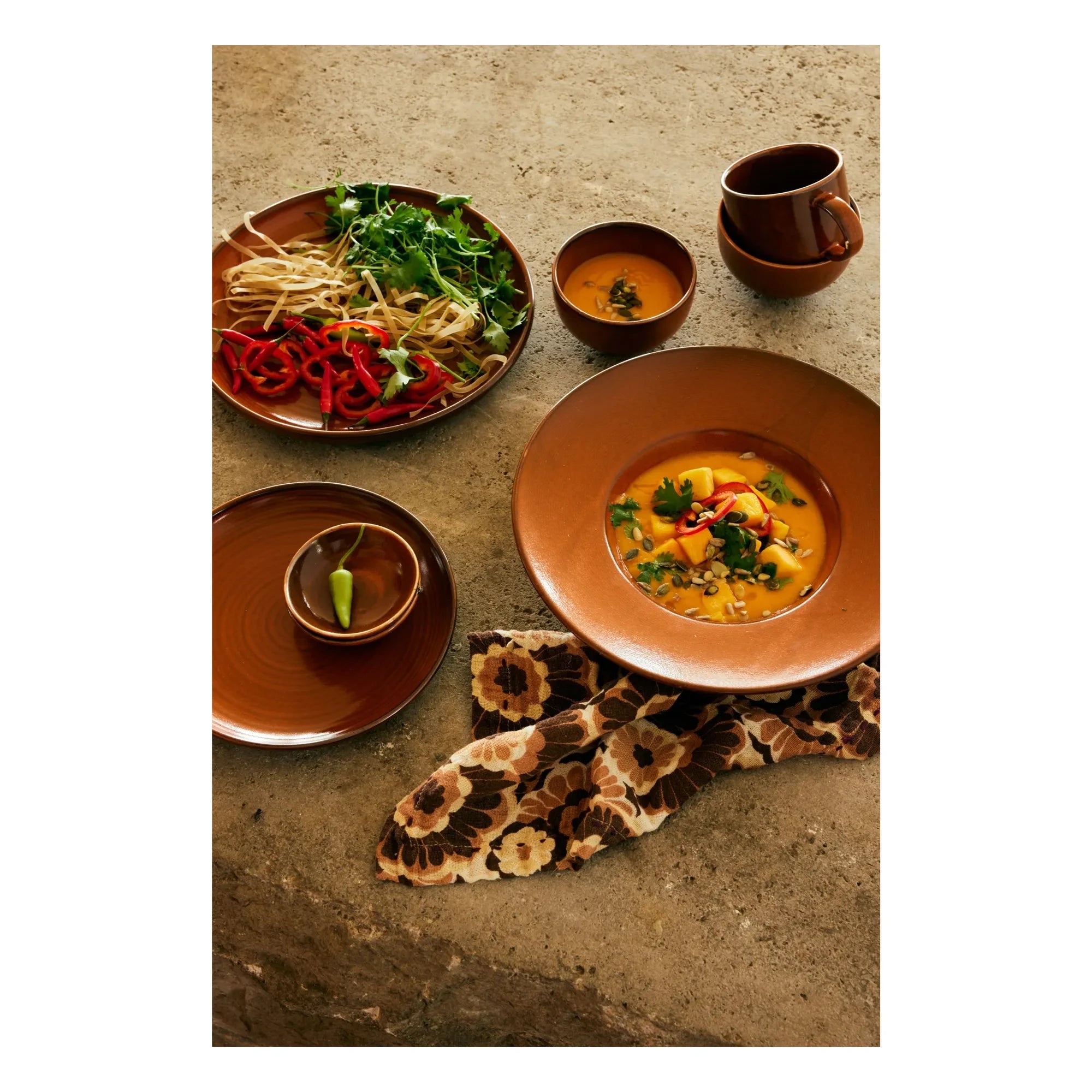 HKliving - Cuenco de cerámica Chef | Terracota