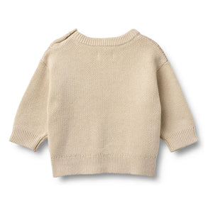Wheat - Solveig Rainbow Jersey Jacquard de Algodón Orgánico | Crudo