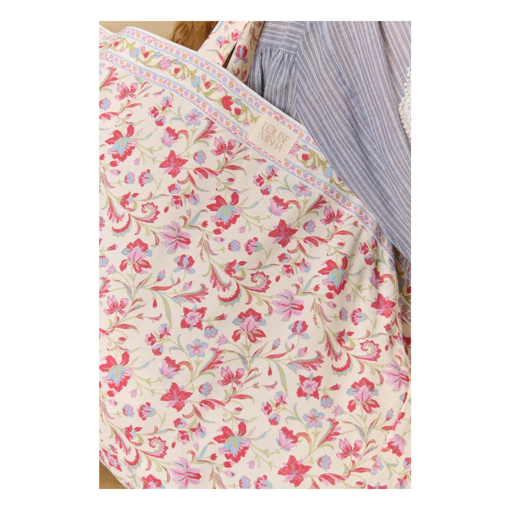 Louise Misha - Bolso Tote Beverly Algodón | Blanco