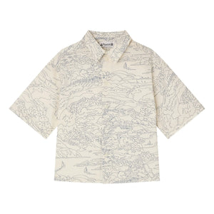 Bonpoint - Camisa de algodón orgánico Erian Paysage | Crudo
