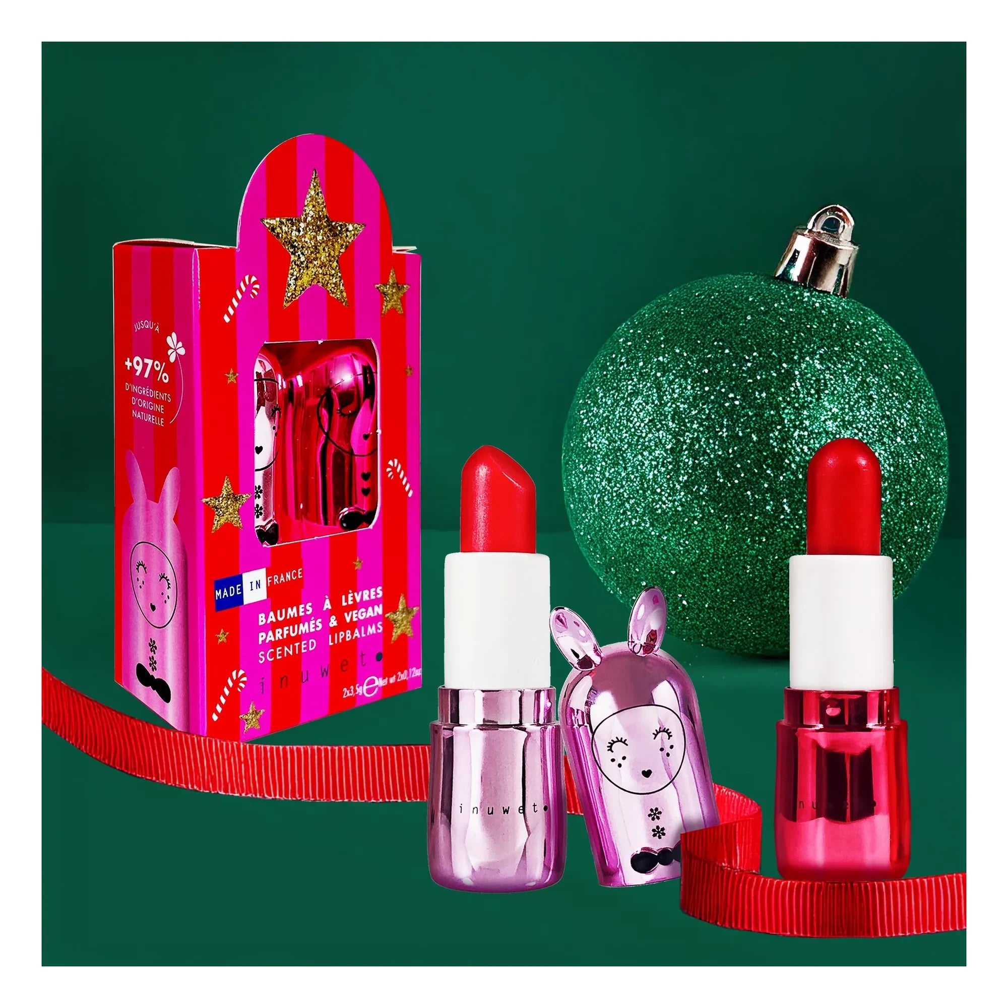Inuwet - Bálsamos labiales Couture Metal - Set de 2
