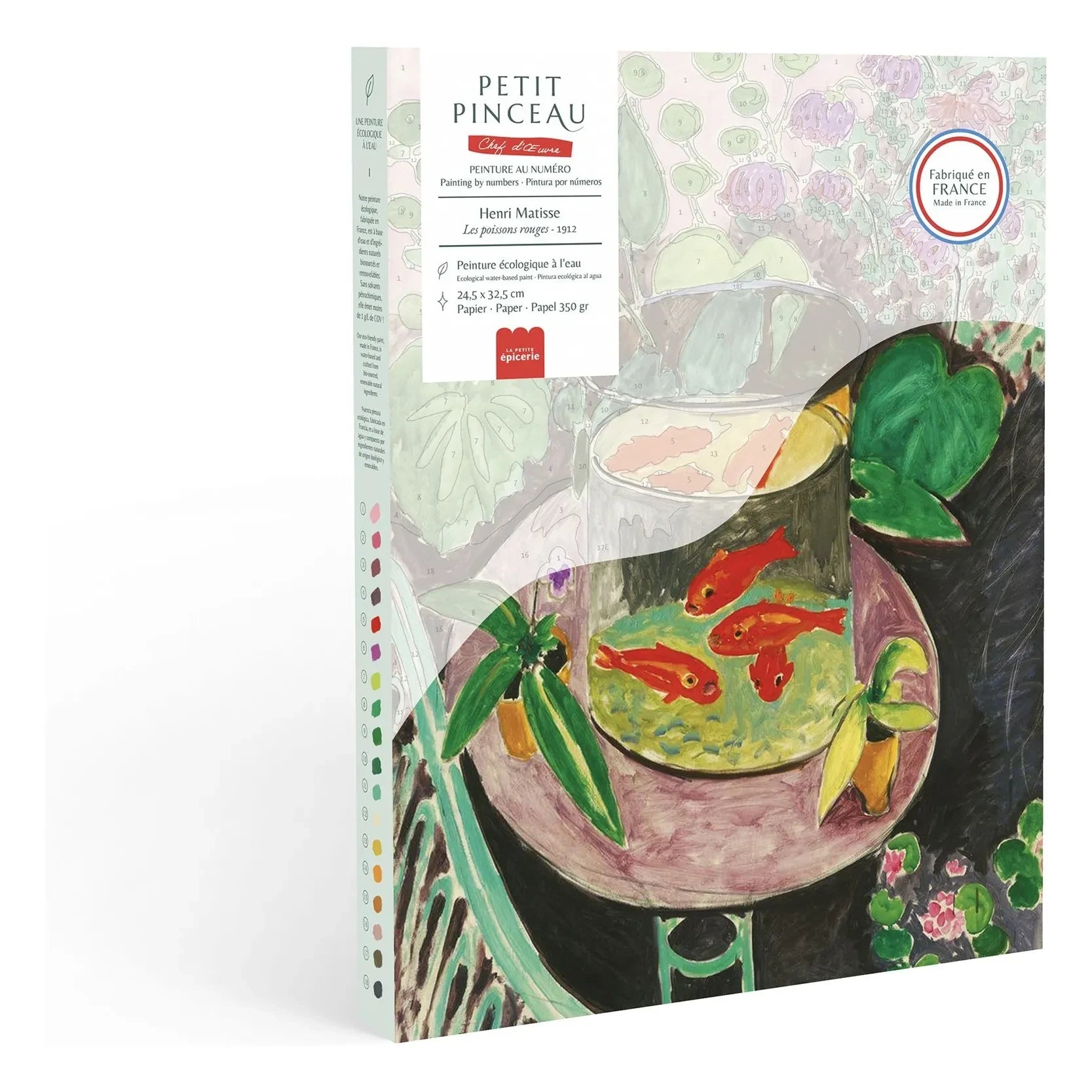 La Petite Épicerie - Set de pintura por números - Les Poissons Rouges