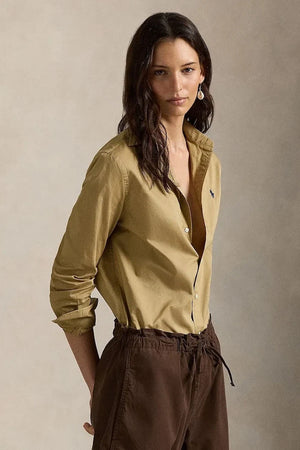 Camisa de algodón Polo Ralph Lauren para mujer