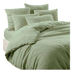 Haomy - Funda de almohada de lino Leria | Almendra
