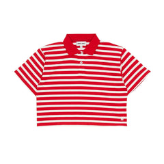 Smallable Kid - Polo varsity a rayas | Rojo oscuro