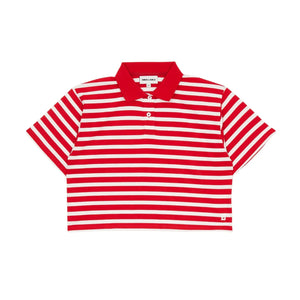 Smallable Kid - Polo varsity a rayas | Rojo oscuro
