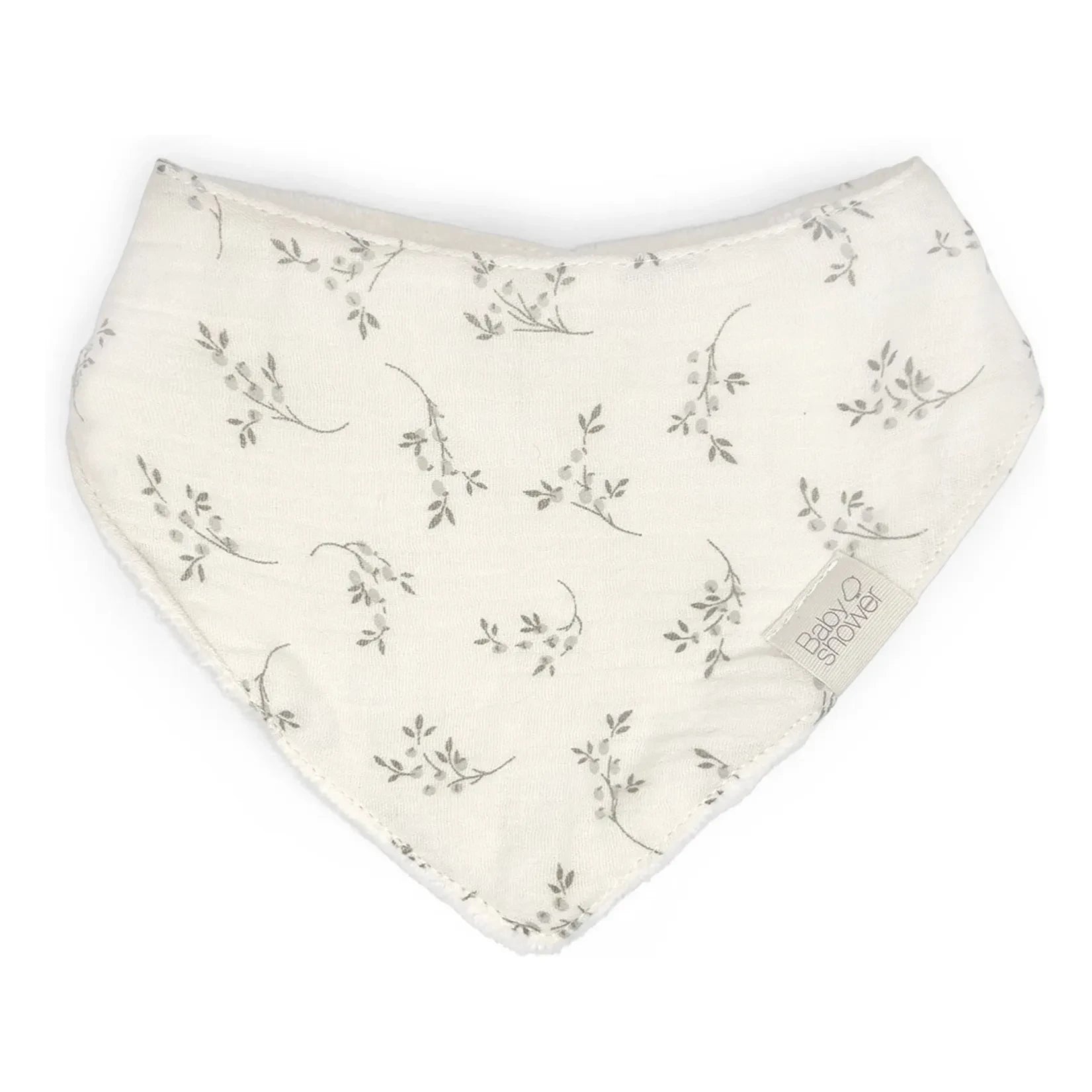 Babyshower - Babero bandana Olive Bloom | Crudo