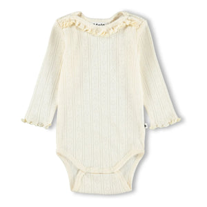 Molo - Foss Body Hearts Algodón Orgánico | Marfil