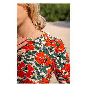 Paloma Collection - Top de embarazo Mona Poppy | Rojo