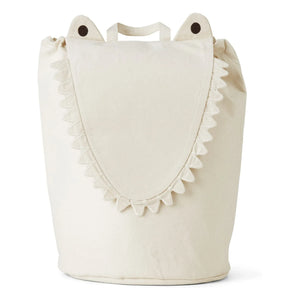 Ferm Living Kids - Cesto de almacenamiento de cocodrilo | Blanco