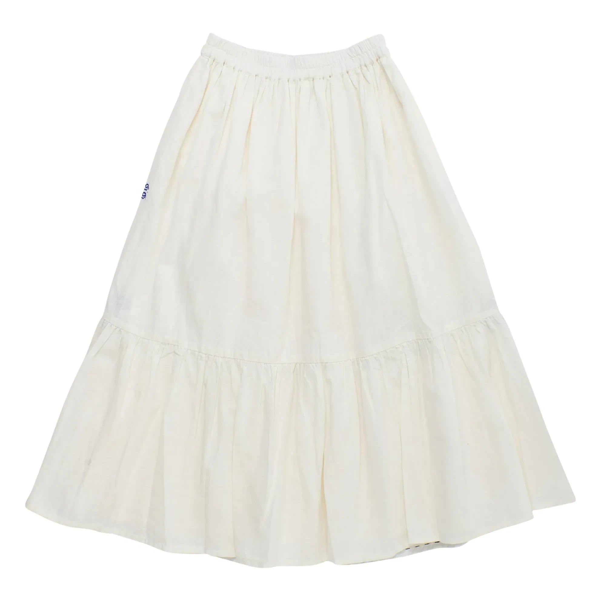 Maison Mangostan - Falda Bordada Voiles | Blanco