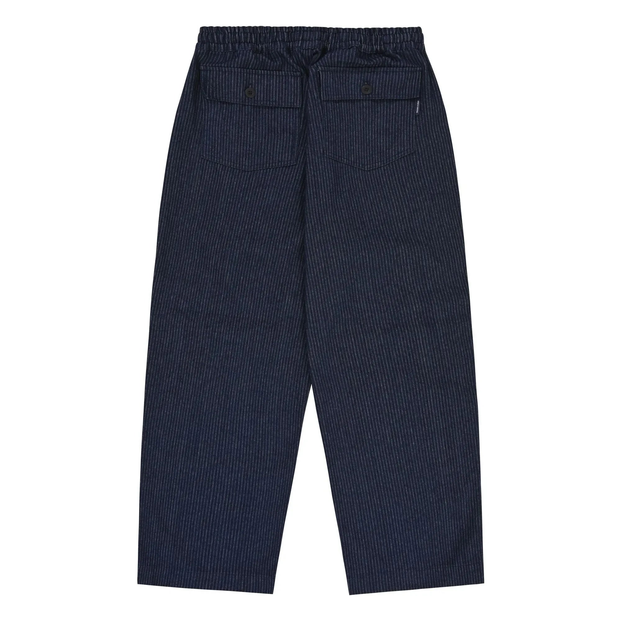 Kappy - Pantalones a rayas de denim desgastado | Índigo