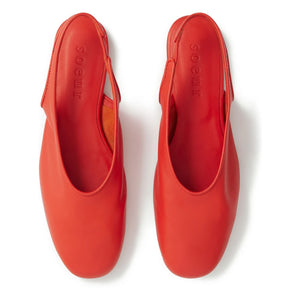 Soeur - Zapatillas bailarina de piel Emmett | Rojo