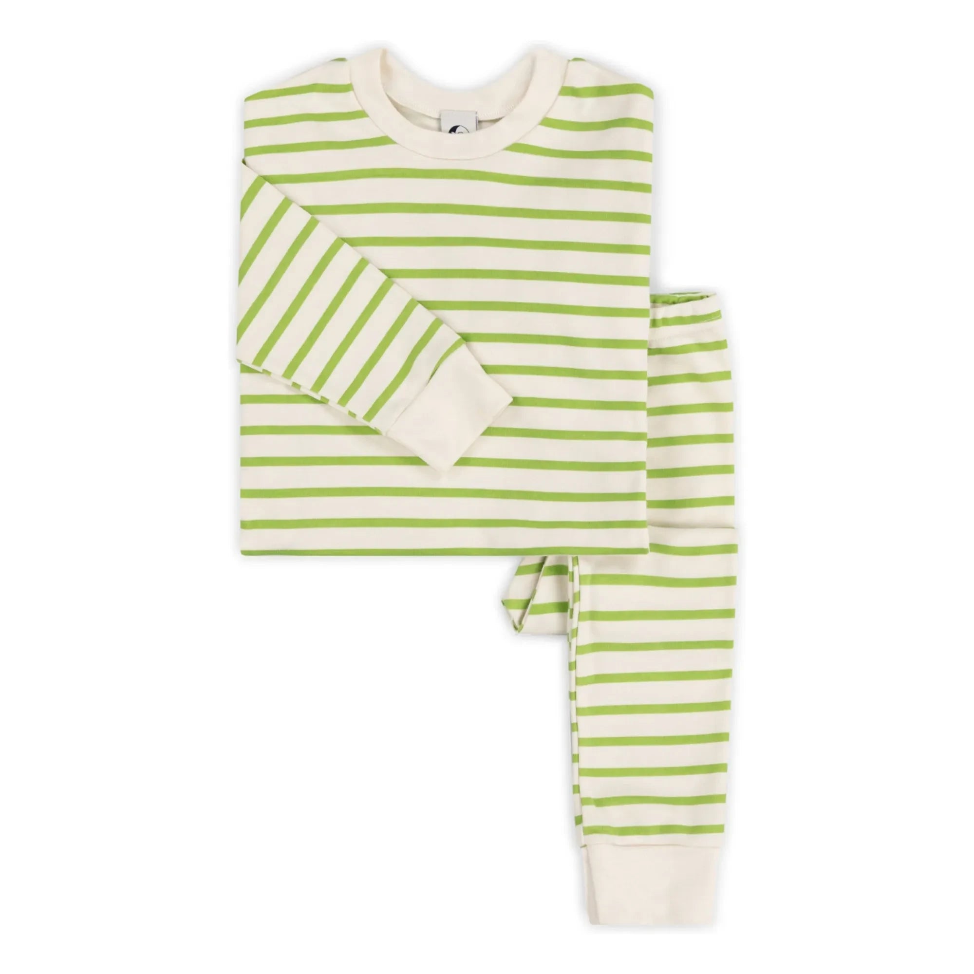 Sleepy Doe - Pijama de algodón orgánico a rayas | Verde