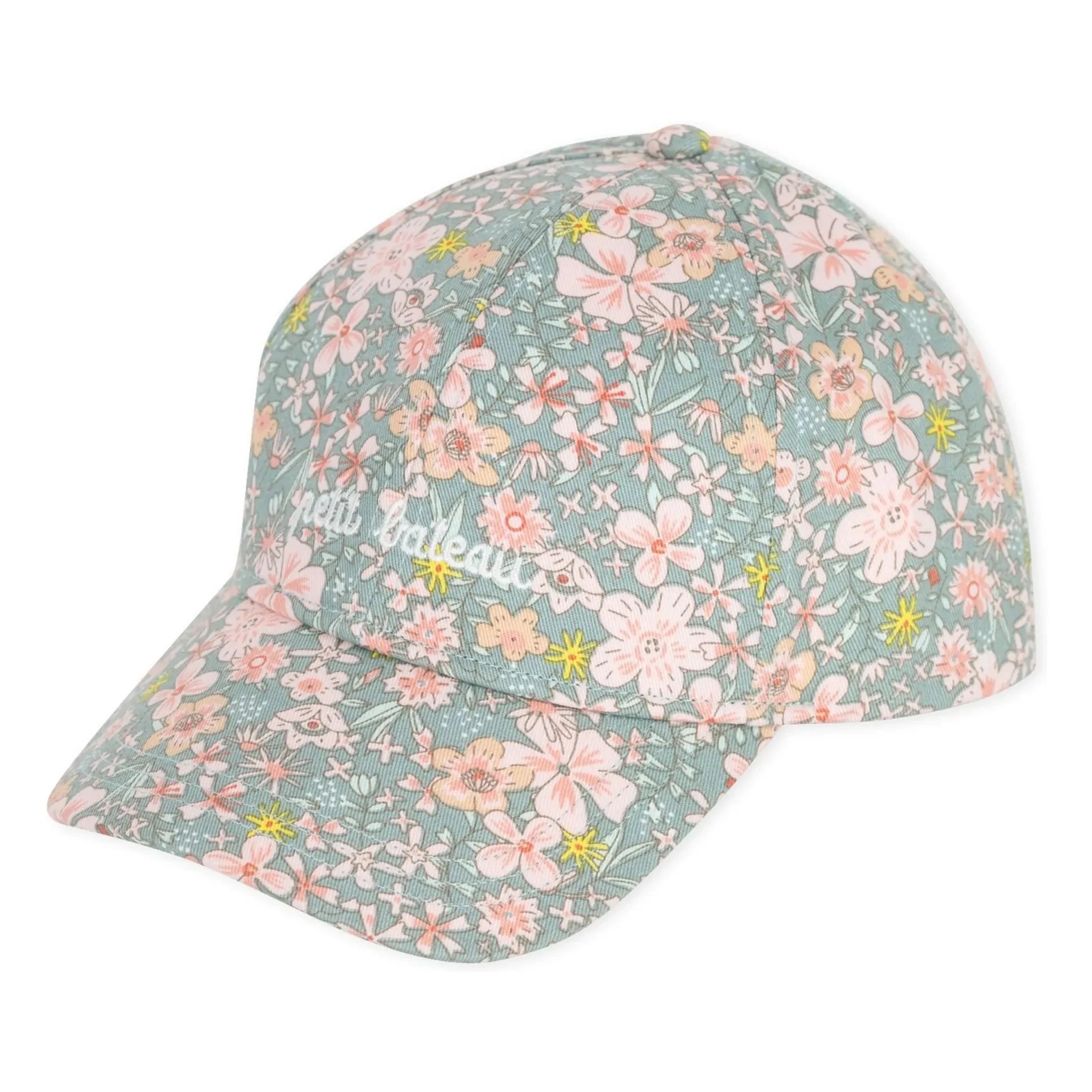 Petit Bateau - Sombrero Fleurie Twill | Azul grisáceo