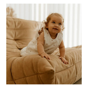 Saco de dormir reversible multitemporada Les Petites Billes - Vichy | Terracota