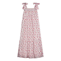 Louise Misha - Vestido de algodón orgánico Marcelette | Rosa