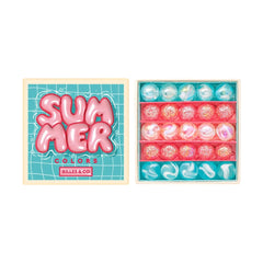 Marbles & Co - Set de boyas de verano - 25 canicas | Pembe