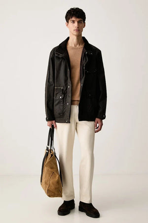 Chaqueta Barbour encerada de hombre
