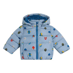 Stella McCartney Kids - Super Hero şişme mont | Mavi