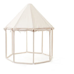 Kid's Concept - Tienda de Lona de Algodón y Madera | Blanco roto