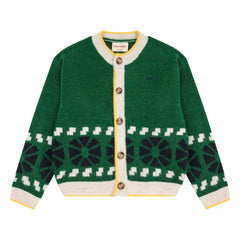Bobo Choses - Chaleco de lana jacquard | Verde