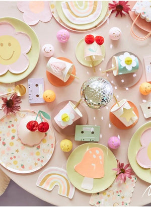 Meri Meri - Happy Icons platos grandes - set de 8