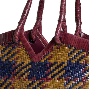 Vipera - Crudelia Madras Deri Tote | Curry amarillo rengi