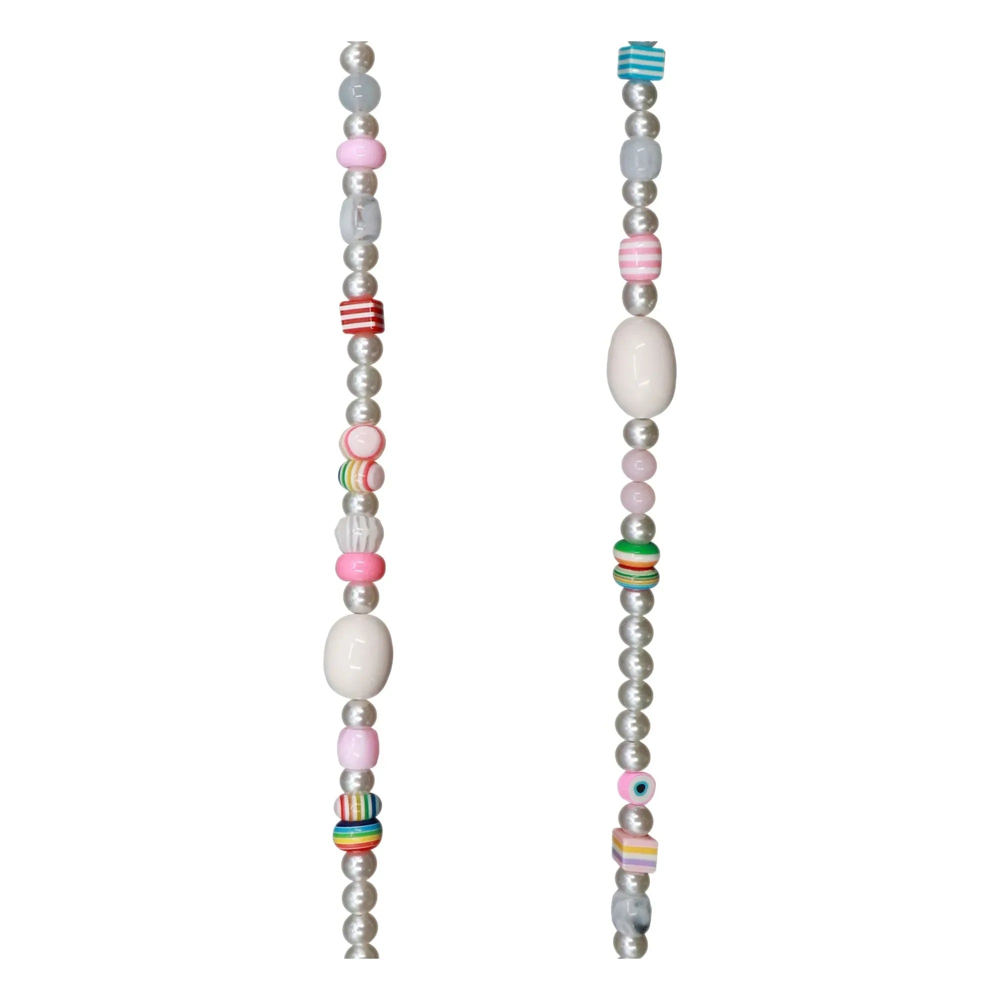 LaCoqueFrançaise - Cadena Larga Blanca 100 cm | Blanco