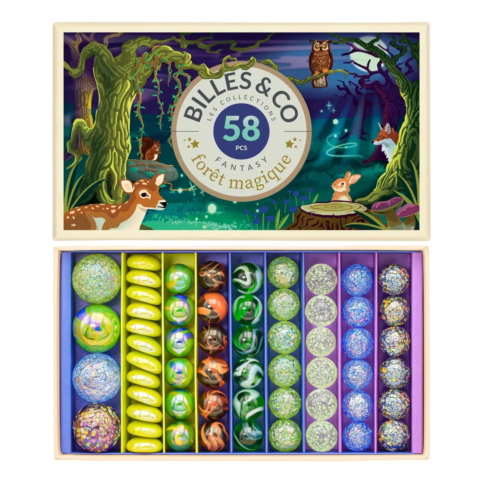 Marbles & Co - Set Bosque Mágico - 58 Bille