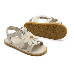 Donsje - Sandalias de piel Iles Fields Daisy | Crema