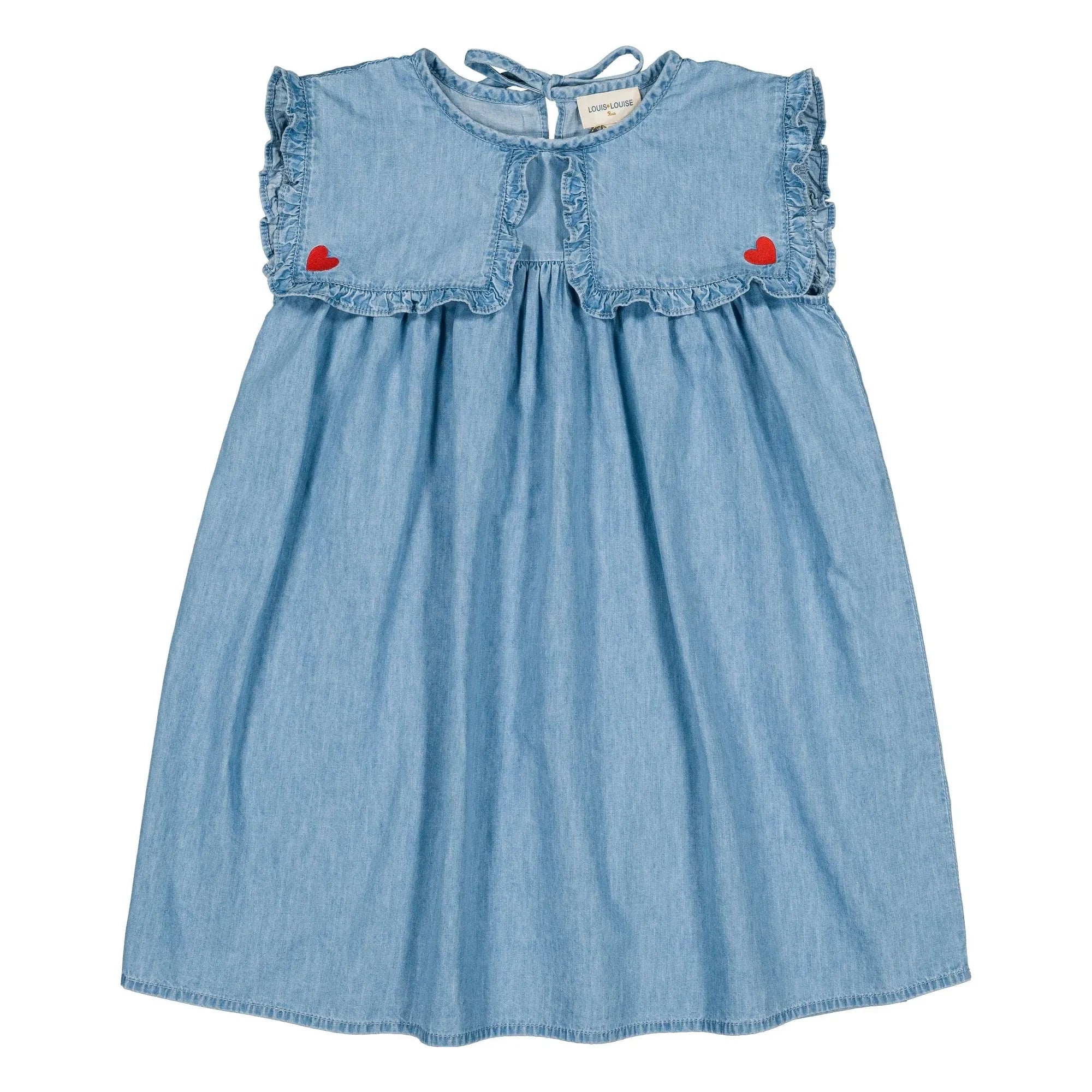Louis Louise - Vestido Chambray Célestine | Azul Claro