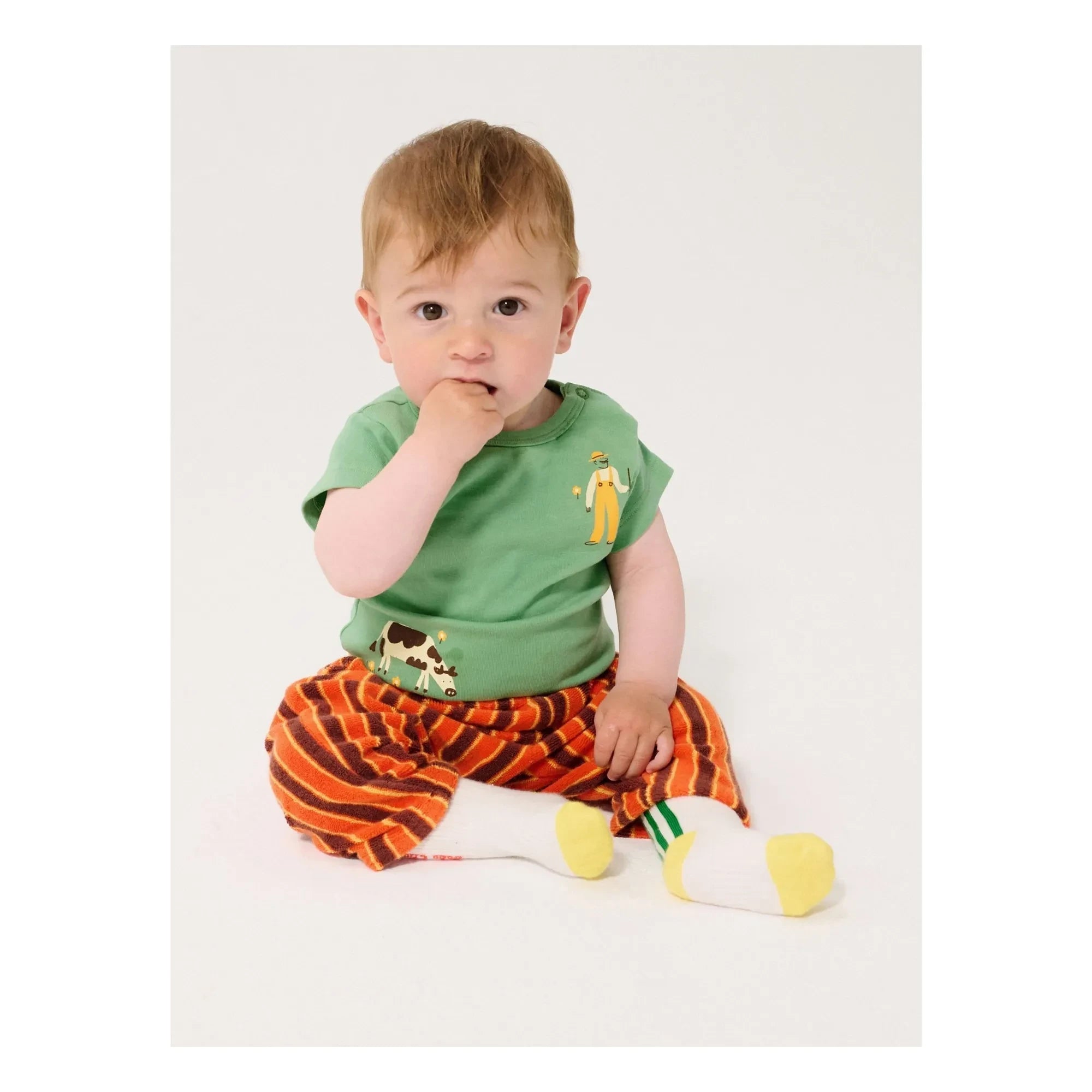 Bobo Choses - Body orgánico de algodón Cow | Verde