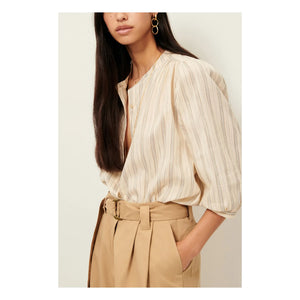 Sessùn - Blusa de rayas | Azul claro