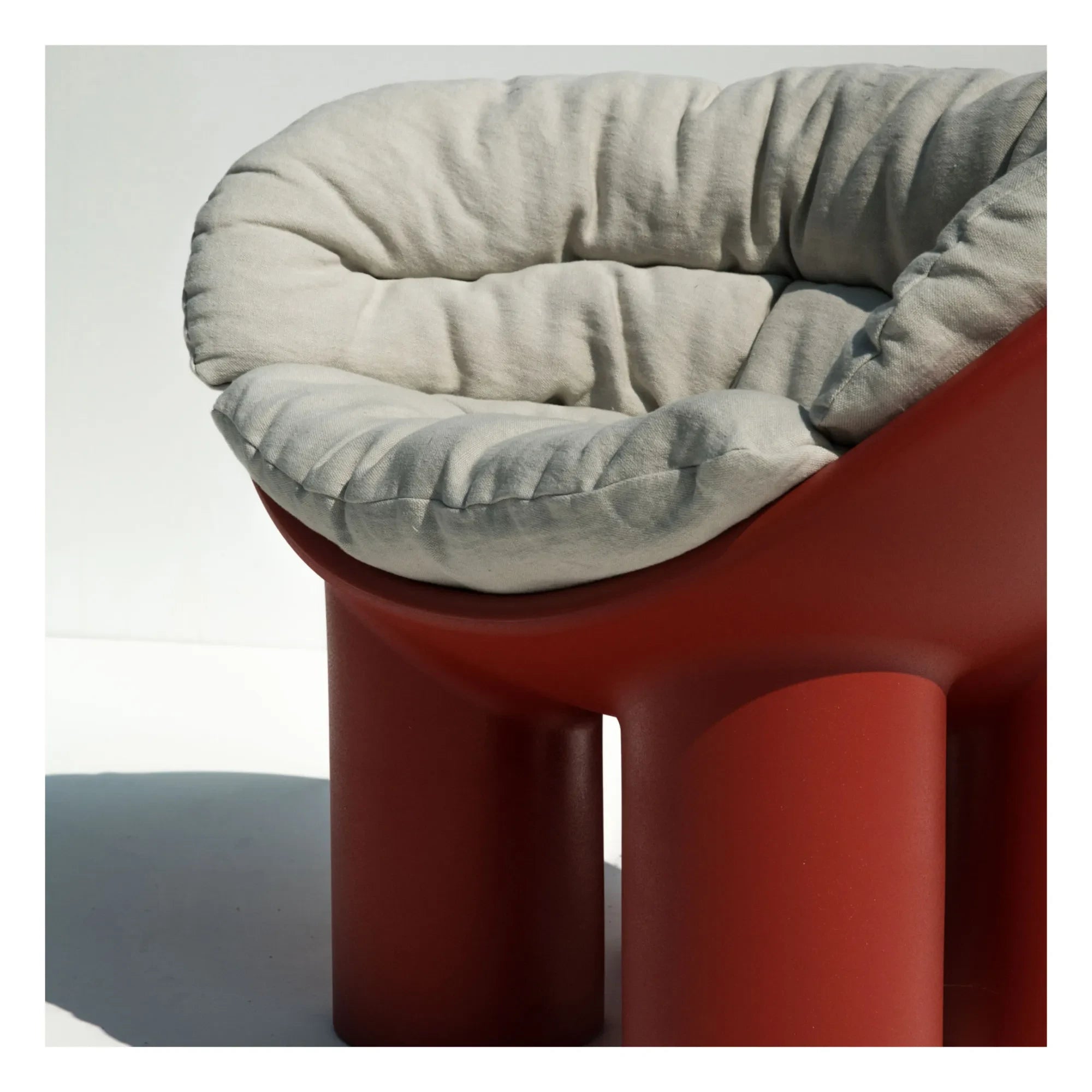 Driade - Sillón Roly Poly - Faye Toogood | Rojo ladrillo