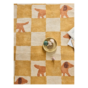 Bleuu-studio - Alfombra Walter Damier | Mostaza