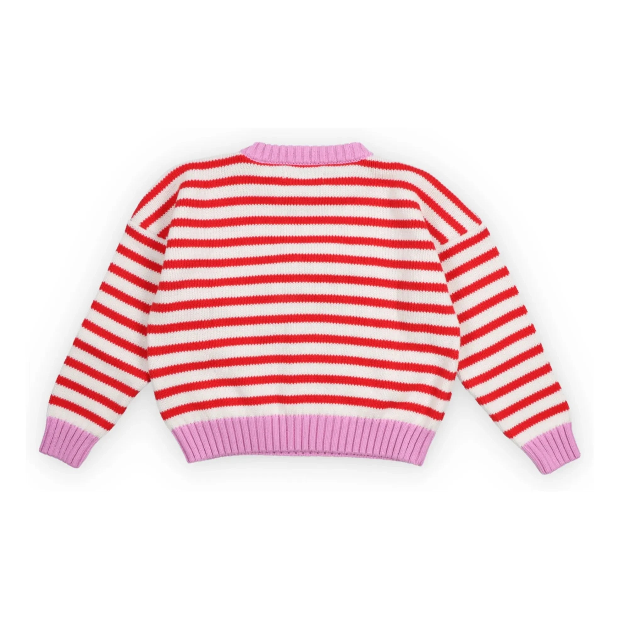 the new society - Jersey de rayas Marigold | Rojo