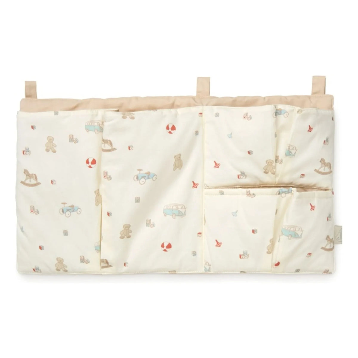 Cam Cam - Funda de colchón Vintage Toys para cuna | Beige