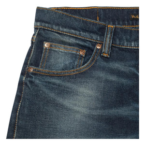 Nudie Jeans - Vaqueros de algodón Solid Ollie Lost Light | Gris azulado pálido