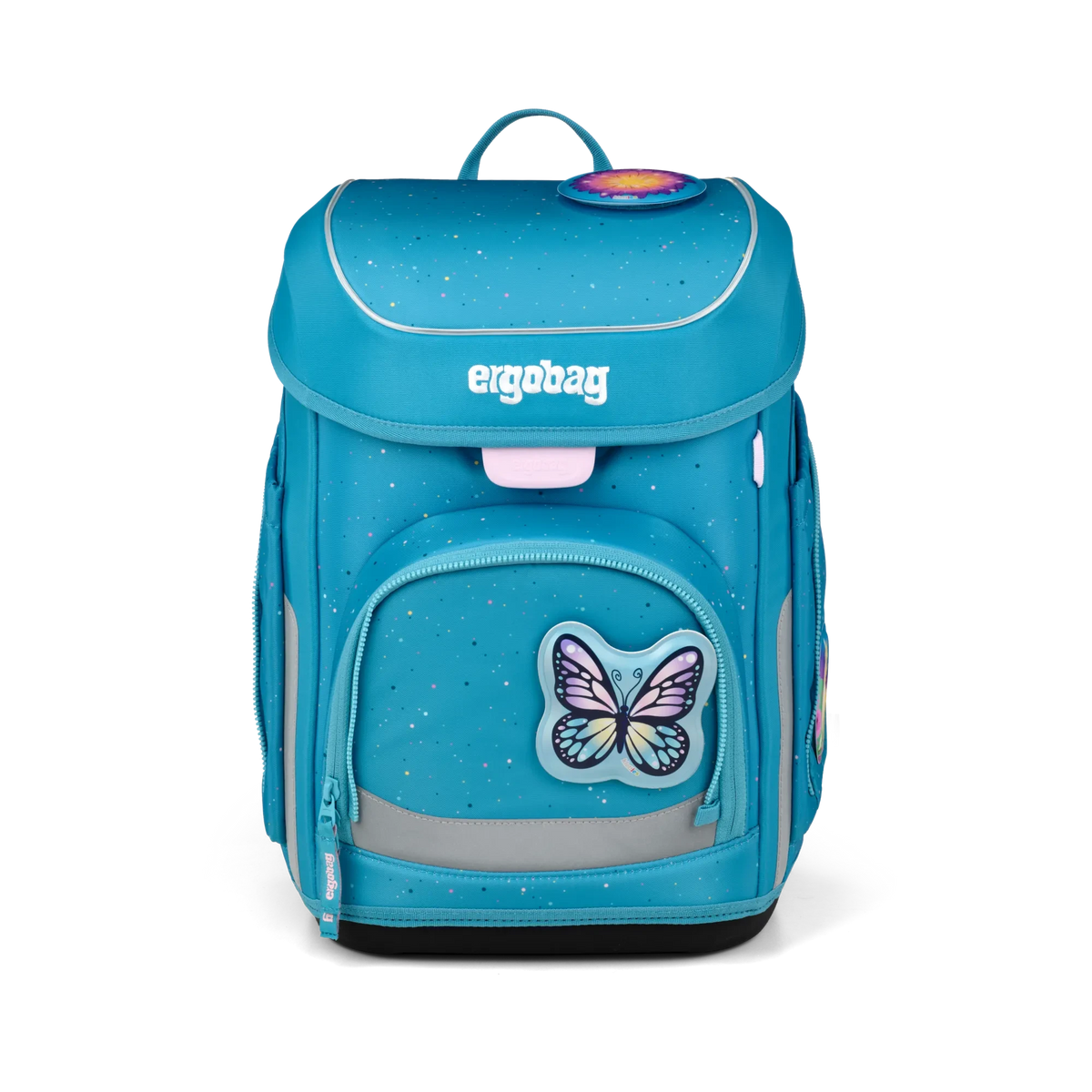 Ergobag - Set de mochila escolar cubo Butterflybear