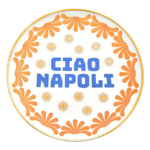 Bitossi - Plato Ciao Napoli | Naranja
