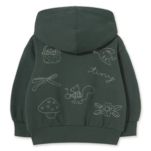 Tinycottons - Organik Pamuk Mantar Sweatshirt | Yeşil