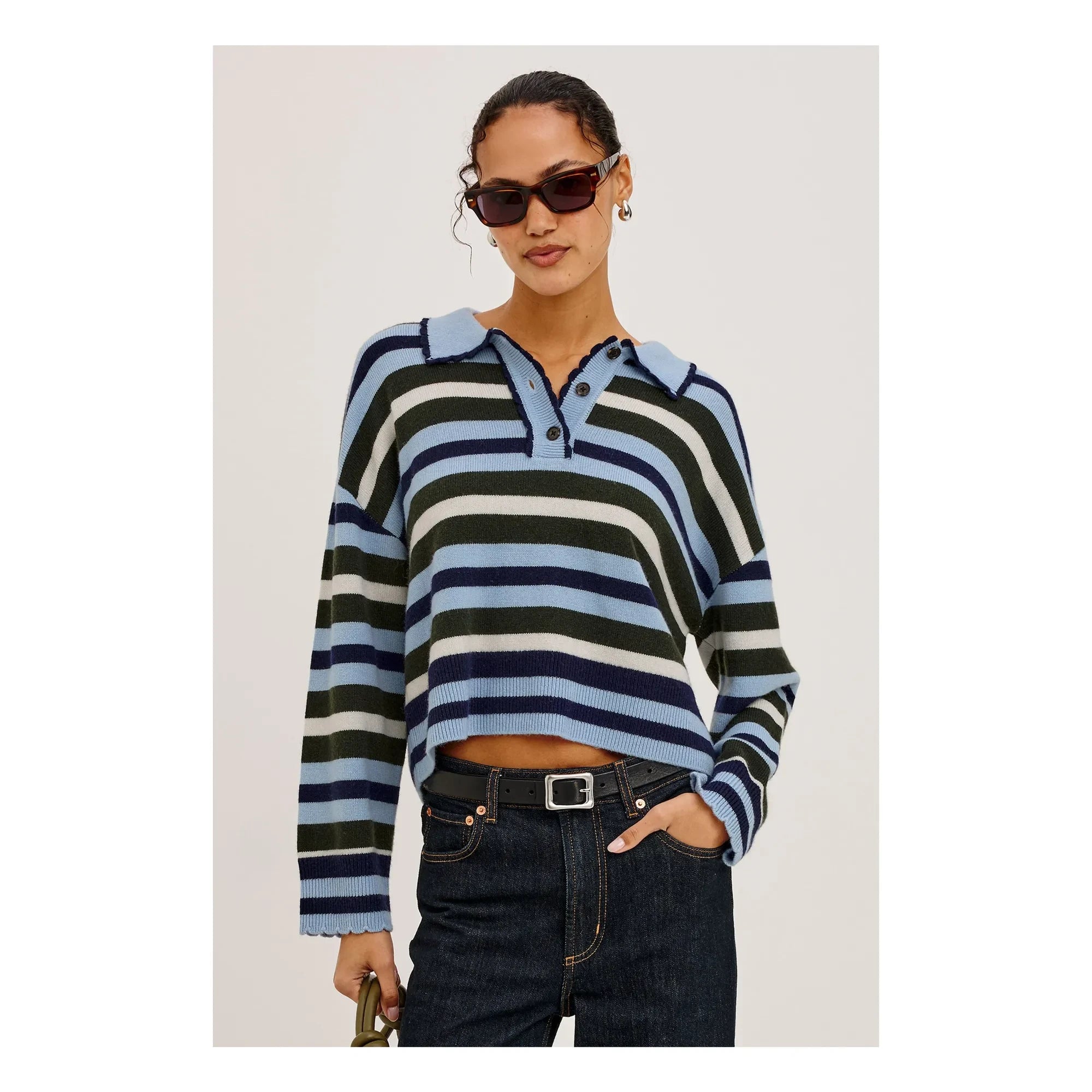 Rails - Polo Rayas Delora | Azul