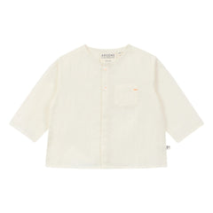 Arsène et Les Pipelettes - Camisa con detalle de bolsillo de voile de algodón orgánico | Crudo
