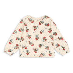 Konges Sløjd - Blusa de algodón orgánico Chleo Cerises | Beige